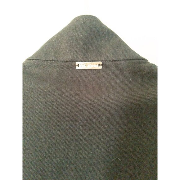 St. John Sport Black Jacket With Vibrant Printed Lining & Adjustable Drawstring - Picture 3 of 15